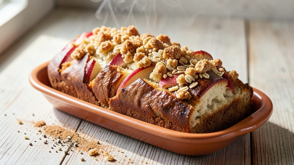 Apple Bread Recipe With Crumble Topping: Buttery Streusel Magic Over Moist Apple Swirls
