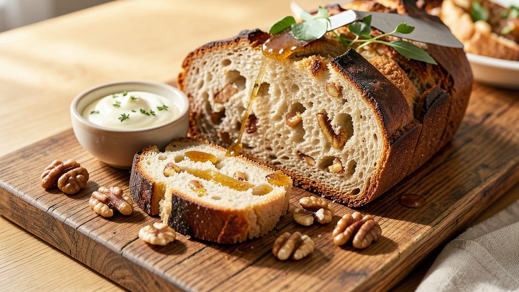 Alice Waters' Bread Recipe: Artisan Walnut-Honey Swirls in Every Slice