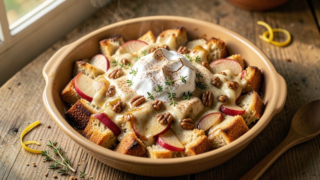 Apple Custard Bread Pudding Recipe: Warm Spice-Infused Apple Swirls in Every Layer