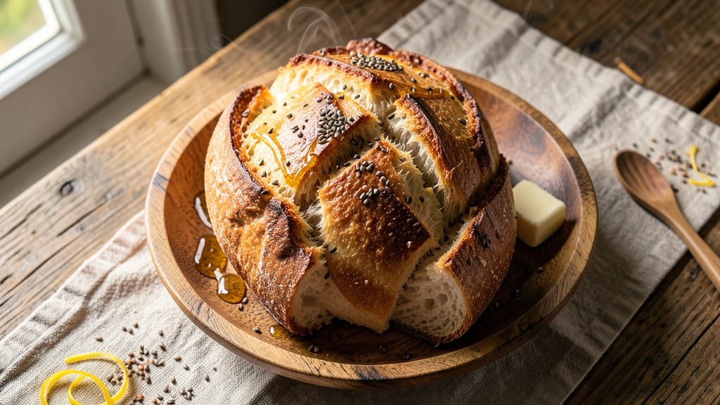 Austrian Bread Recipe: Crusty Artisan Loaf With Caraway-Kissed Crumb