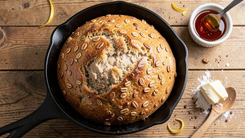 Amish Oatmeal Bread Recipe: Foil-Sealed Crust With Honeyed Sweetness Inside