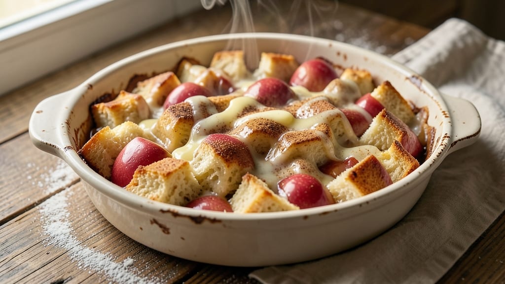 Apple Cider Bread Pudding Recipe: Spiced Apple Cider Swirls and Pillowy Softness