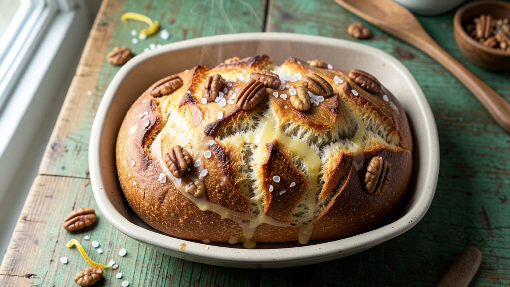 Arrowhead Mills Bread Recipe: Dutch Oven Crust With Honeyed Walnut Swirls