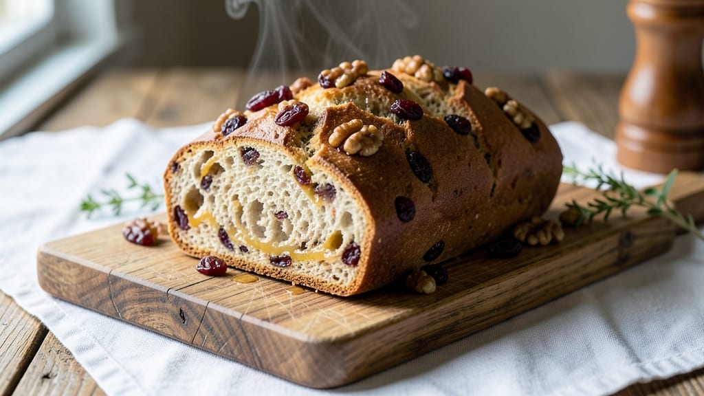Artisan Raisin Walnut Bread Recipe: Sweet Nutty Swirls With Crusty Crunch
