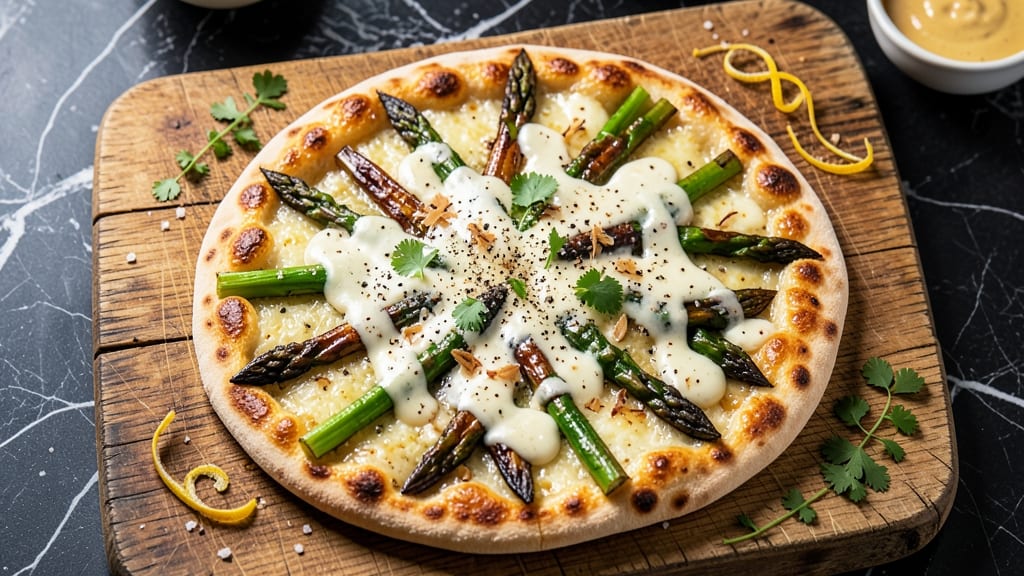 Asparagus Flatbread Pizza Recipe: Crispy Crust with Fresh Herb Topping Magic