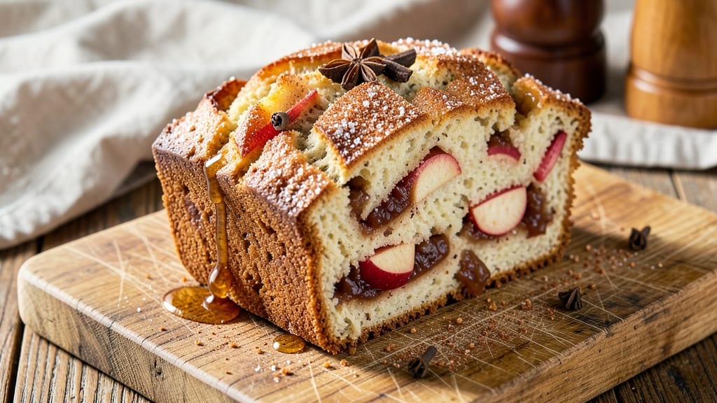 Apple Spice Quick Bread Recipe: Cinnamon-Apple Streusel Topping