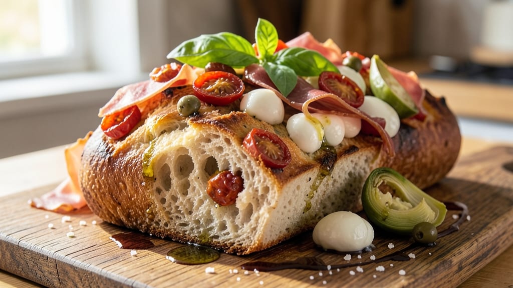 Antipasto Bread Loaf Recipe: Savory Herb and Cheese Swirls in Every Bite