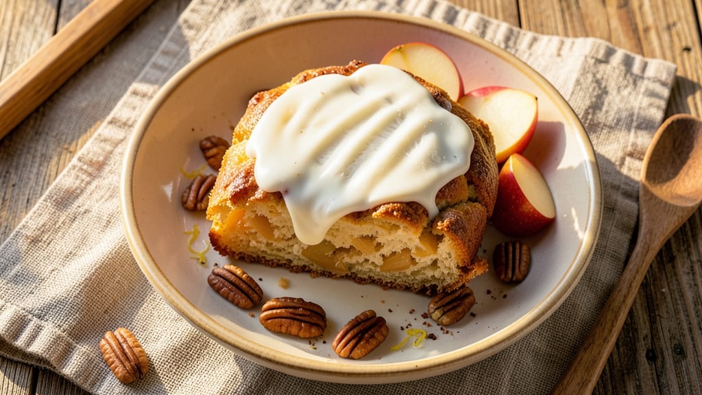 Apple Fritter Bread Recipe With Sour Cream: Caramelized Apple Swirls and Tangy Cream Cheese Filling