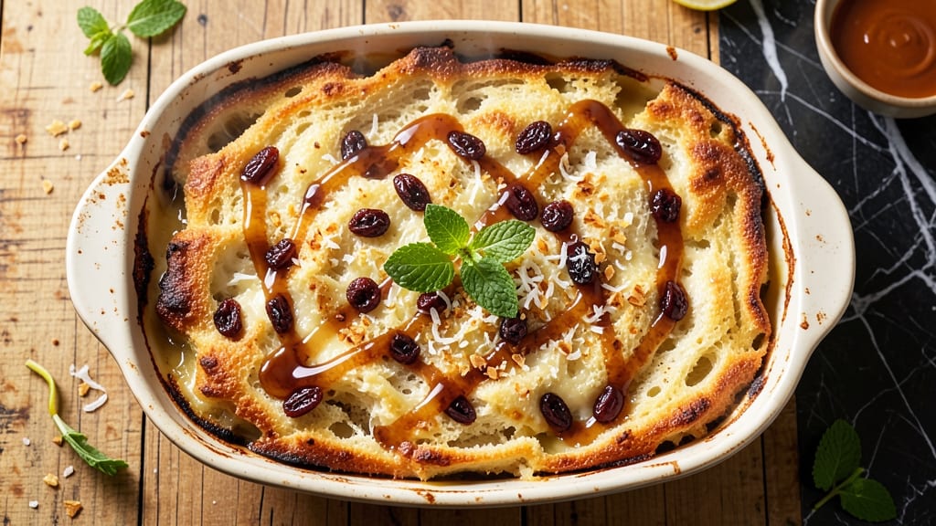Antiguan Bread Pudding Recipe: Rum-Soaked Caramelized Layers