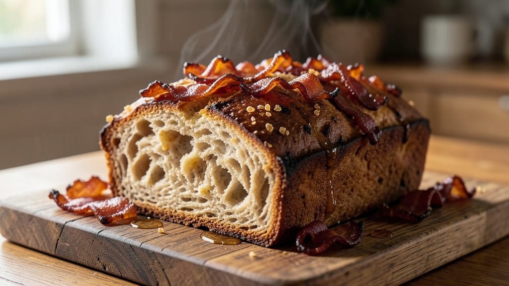 Bacon Beer Bread Recipe: Smoky Crispy Crust With Caramelized Beer Swirls