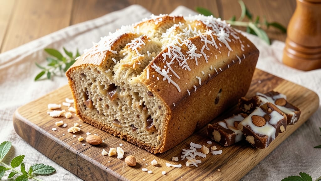 Almond Joy Bread Recipe: Tropical Coconut Swirl Magic in Every Slice