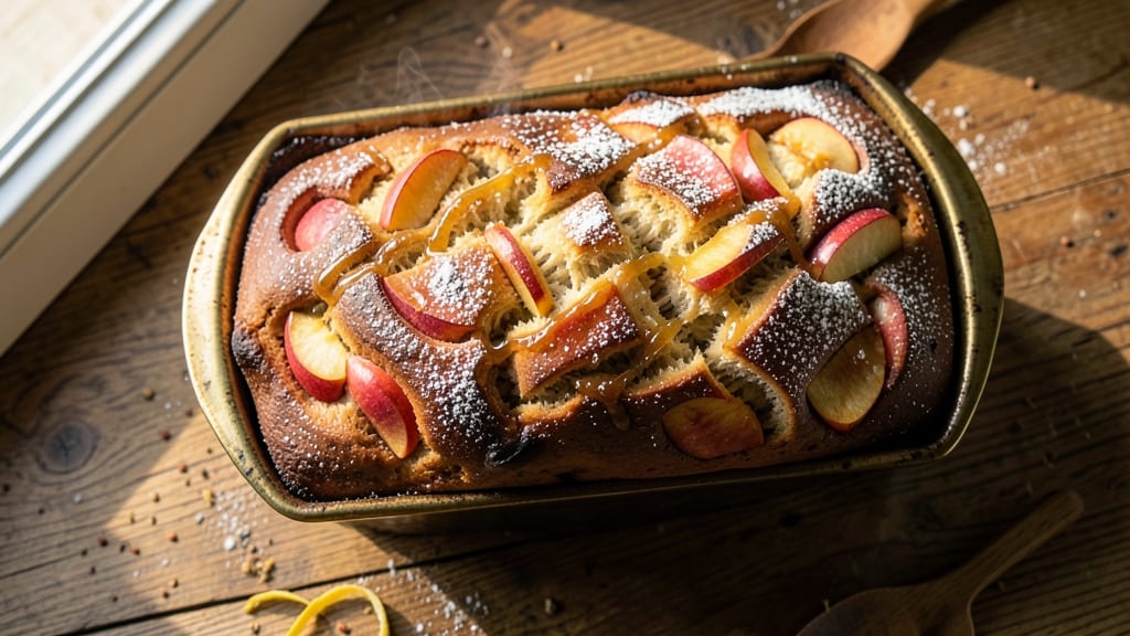 Apple Fritter Loaf Bread Recipe: Cinnamon-Sugar Crunch with Apple Swirls