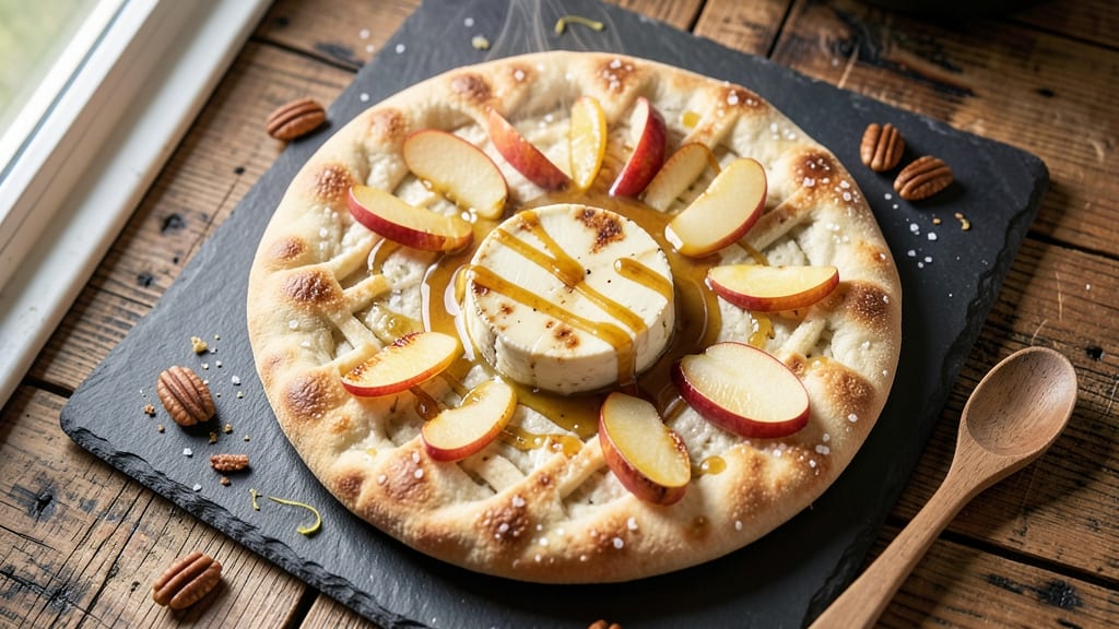 Apple Brie Flatbread Recipe: Gooey Cheese and Caramelized Apple Bites
