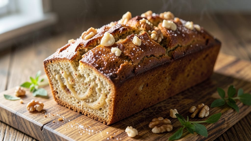 Applesauce Nut Bread Recipe Easy: Spiced Apple-Walnut Swirls in One Loaf