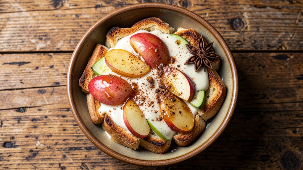 Apple Bread and Butter Pudding Recipe: Spiced Apple Layers and Buttery Vanilla Cream