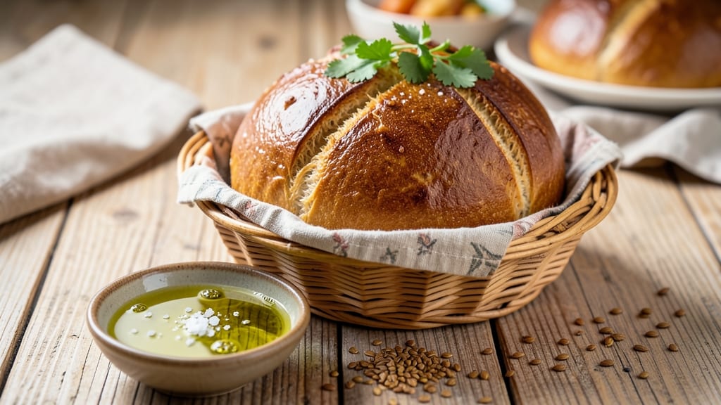 Algerian Bread Recipe: Flaky Layers and Za'atar-Kissed Crust