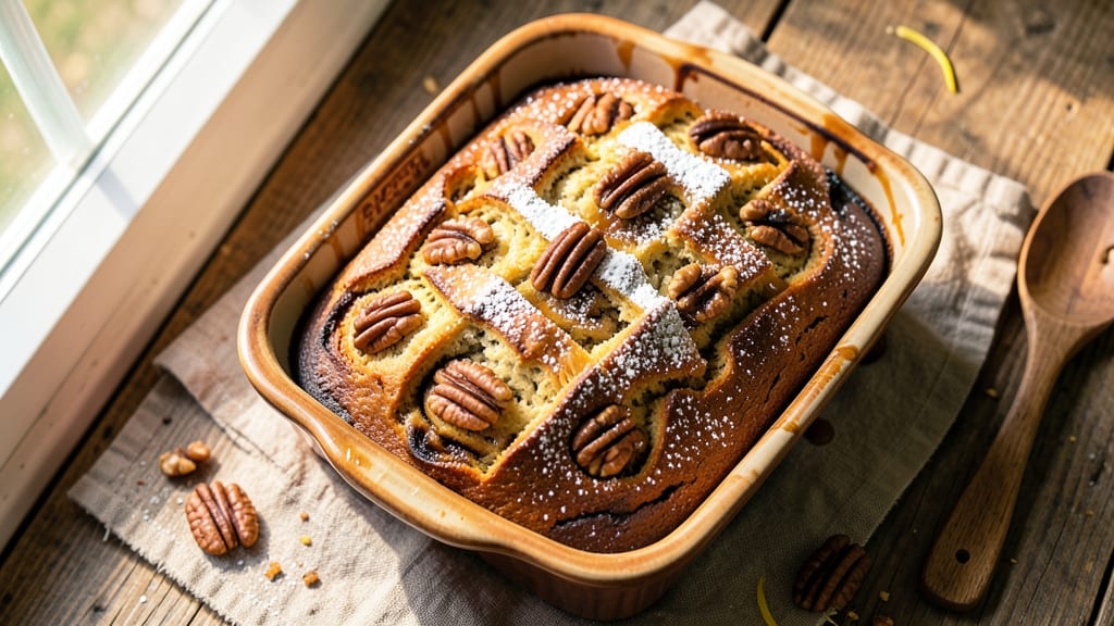 B Is For Banana Bread Recipe: Moist, Spiced Layers with Walnut Swirls
