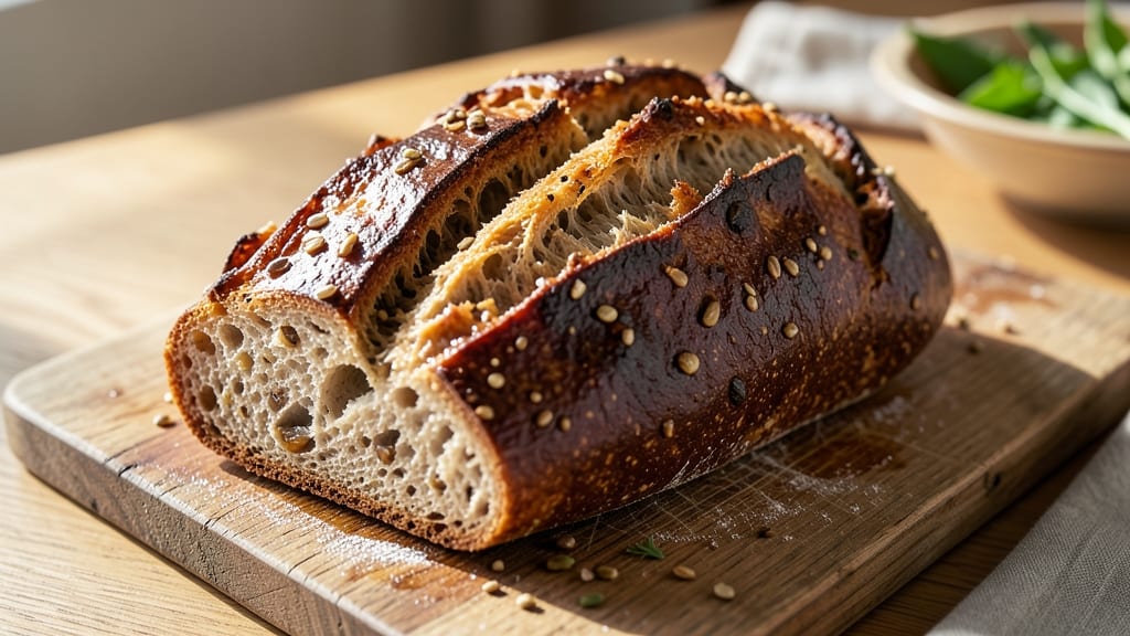 50-Grain Rye Sourdough Bread Recipe: Crusty Crumb and Tangy Depth in One Loaf