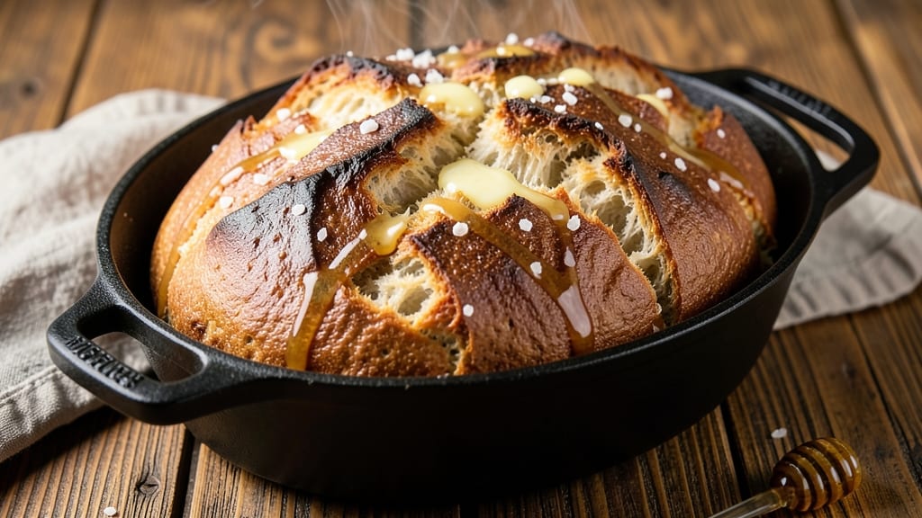 7-Quart Dutch Oven Bread Recipe: Foil-Sealed Crust With Airy, Golden Crumb