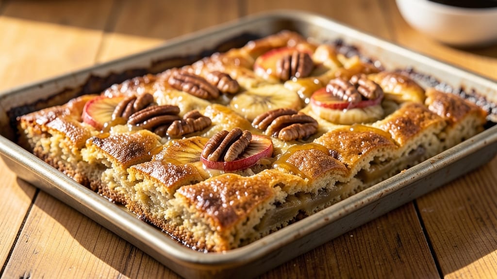 7-Brew Banana Bread Blondie Recipe: Layered Caramelized Walnut and Banana Bliss