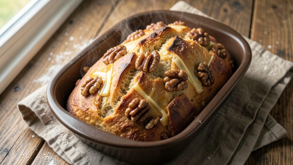 50 50 Bread Maker Recipe: Walnut-Honey Swirls With Crusty Gold Top