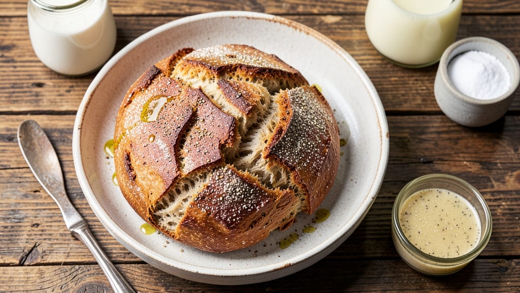 Alkaline Spelt Bread Recipe: Effortless Rise With Tangy Crust and Soft Crumb